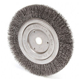 Durable Polishing Wheel Brushes , Crimped Rotary Tool Wire Brush For Grinding